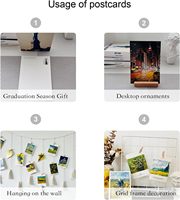 Ensemble de cartes postales de voyage pour l'envoi - 30 cartes postales assorties, lot de cartes postales variées pour étudiants et filles, 4x6 pouces