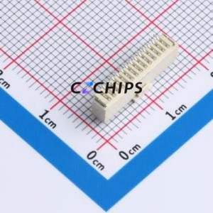 ZX-SH1.0-14PLT Wire-to-Board Pin Header SMD,P=1mm Connector 1x14P 1mm Vertical Mount SH - Product Image 2