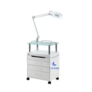 LIKANG – chariot médical de Salon de beauté avec lumière froide LED UV Ozone désinfection armoire lampe de tatouage