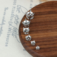 Neue 316L Edelstahl Klaue Blank 6mm Zirkon Basis Leere Schmuck komponenten 50 Stück Tasche für DIY Einstellung
