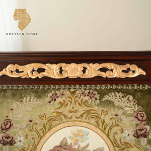 Canapé rétro américain, canapés de salon, <span class=keywords><strong>Louis</strong></span> <span class=keywords><strong>XV</strong></span>, rococo, feuille d'or, sculpture sur bois, <span class=keywords><strong>fauteuil</strong></span>, chaise de salle à manger, meubles Méduse - Product Image 3