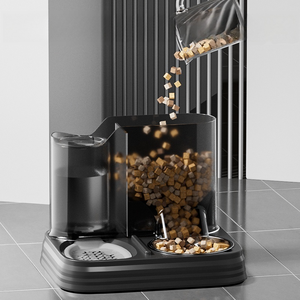 Distributeur de nourriture pour chats et chiens 2 en 1 OEM en PP de gros pour fabricants, avec grande capacité, distributeur automatique de nourriture pour animaux de compagnie et bol à eau - Product Image 4