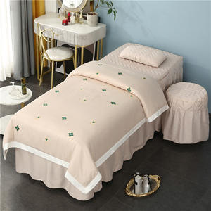 SP128 4 pièces ensemble <span class=keywords><strong>de</strong></span> couvre-<span class=keywords><strong>lit</strong></span> <span class=keywords><strong>de</strong></span> beauté ensembles <span class=keywords><strong>de</strong></span> literie <span class=keywords><strong>de</strong></span> massage haut <span class=keywords><strong>de</strong></span> gamme salon SPA couvre-<span class=keywords><strong>lit</strong></span> <span class=keywords><strong>de</strong></span> santé et jupe <span class=keywords><strong>de</strong></span> <span class=keywords><strong>lit</strong></span> personnalisés en gros - Product Image 5