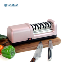 Aiguiseur de couteaux électrique multi-grains diamant 4 étapes écologique, polissage de la lame à 20 degrés pour les couteaux de cuisine