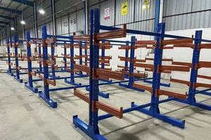 Jincanglian JCL-CH01 Yellow Blue Heavy Duty Steel Cantilever Tube <b>Rack</b> Corrosion Protection for Warehouse Pipe Racking System - Product Image 5