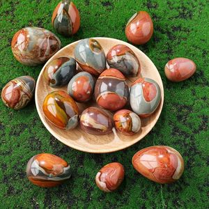 Huevos de Piedra Natural del Océano al por Mayor, Decoraciones de Cristal de Alta Calidad para Aliviar el Estrés y Jugar - Product Image 5