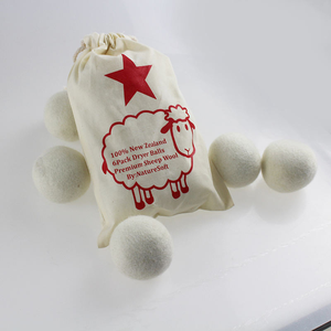 Balle de lavage en feutre de laine naturelle XL de 7 cm, écologique, pour le linge, par Huizhong - Product Image 2