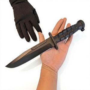Couteau à lame fixe en acier inoxydable 5Cr13, manche noir G10, style Bowie, tactique, camping, chasse, survie en plein air - Product Image 3
