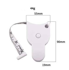 เทปวัดร่างกาย 60 นิ้ว (150 ซม.) เทปวัดแบบยืดไสลด์อัตโนมัติสําหรับการวัดร่างกายและการลดน้ําหนัก - Product Image 2