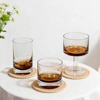 Verres à whisky Old Fashioned 10oz en gros, économiques, verres à pied épais classiques, ensemble de verres à vin