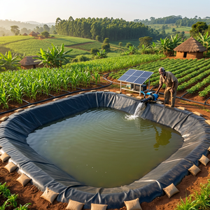 Géomembrane HDPE résistante aux UV et imperméable, doublure de bassin, épaisseur personnalisée pour l'exploitation minière et l'agriculture en Afrique - Product Image 1