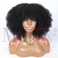 250% densité Afro crépus bouclés Machine faire perruque Super Double dessiné Pixie bouclés vendeurs de perruque de cheveux humains pour les femmes noires