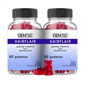 Özel etiket Vegan Biotin kollajen sakızlı vitaminleri saç cilt ve çivi saç sakızlı - Product Image 1