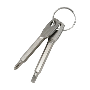 Mini Portable Self Defense Keychain <b>Set</b> Outdoor Multifunctional SurviveTool Screwdriver Personal Defence Key Ring Silver Black - Product Image 3