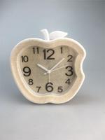 Horloge de bureau en forme de pomme grande police BB horloge de chevet couleur bonbon dortoir petit réveil