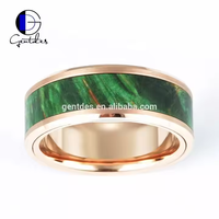 Gentdes Jewelry Custom Box Elder Holz Inlay Wolfram karbid Blank Trau ringe