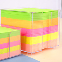 Bloc-notes carré, bloc-notes supplémentaire, cube de notes, mini-bloc-notes anti-adhésif, fournitures de bureau, fournitures d'écriture, artisanat