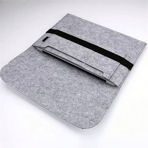 Funda de Fieltro Suave para Portátil con Logotipo Personalizado, Cierre Elástico, Organizador de Oficina Ligero para Kits de Bienvenida para Empleados - Product Image 5