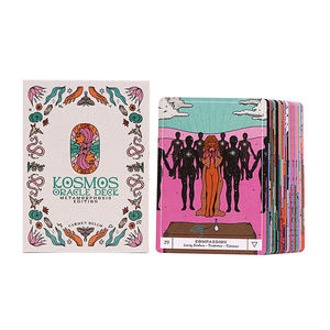 Cartas de <span class=keywords><strong>Tarot</strong></span> ecológicas con impresión personalizada, cartas de <span class=keywords><strong>Tarot</strong></span> de papel de cubierta de oráculo, afirmación positiva con guía y caja inferior de tapa - Product Image 6