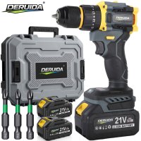 Perceuse sans fil 21 V, kit d'outils électriques à batterie lithium, tournevis électrique, machine à percer, outils de bricolage pour la maison