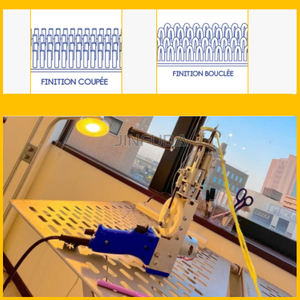 2合1便携式手工切割绒头和环形地毯簇绒枪切割绒头手工簇绒机簇绒枪 - Product Image 6
