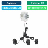 Medidor de Energía Trifásico de Riel DIN Owering ConsumptionAcrel ADL400N-CT/D16 120A con CTs de Núcleo Dividido para Monitoreo del Consumo de Energía