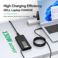 Adaptateur USB-C PD de remplacement HA130PM170 130W pour Dell Latitude 5411 5421 5511 5520 5521 Precision 3551 20V 6.5A Chargeur Dell