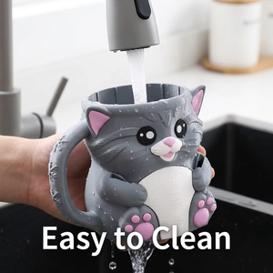 Coppa per Gelato a Forma di Gatto Stampata in 3D, Ciotola Multifunzionale per Snack a Forma di Animale Carino - Product Image 3