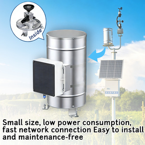 कम बिजली की खपत स्टेनलेस स्टील वर्षा निगरानी स्टेशन के लिए 12v12 मील लिथियम बैटरी के साथ सौर ऊर्जा - Product Image 2