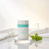 Pot cosmétique vide personnalisé coloré de 15 ml, 30 ml, 50 ml, 100 g, en plastique, avec pompe pour lotion et crème, pot à crème sans air avec boîte en papier personnalisée