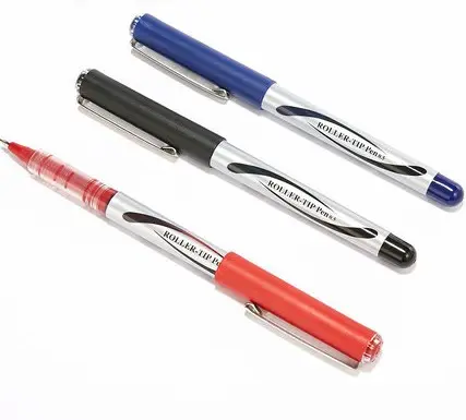Bic Gripローラーボールペン0.7 Fine Black Blue Red ComfortペングリップW4192