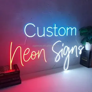 Benutzer definierte LED-Neonlichter Zeichen für Hochzeits zimmer Bunte LED-Buchstaben Licht Leucht reklame Dekoration Coffee Shop