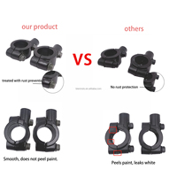1 support de fixation 22 mm/10 mm pour rétroviseur de moto, adaptateur de guidon pour Honda