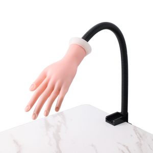 Mano de Práctica para Entrenamiento de Arte de Uñas, Herramienta de Manicura, Mano Falsa Flexible con Soporte Magnético - Product Image 4