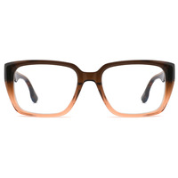 Monture de lunettes de soleil carrée progressive de style européen et américain, motif simple, monture intégrale, unisexe, avec étui à lunettes de lecture tendance
