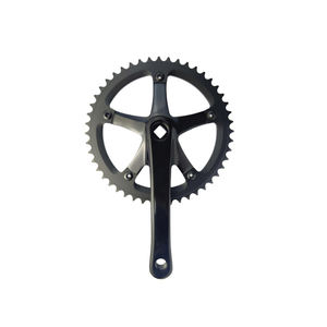Juego de bielas de bicicleta de piñón fijo de 48T y para rueda de cadena mecanizada para bicicletas <span class=keywords><strong>Fixie</strong></span>, caja de embalaje para manivela de bicicleta y rueda de cadena - Product Image 3