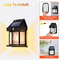 Lampe Murale LED Solaire Rétro avec Détecteur de Mouvement, Portée 8M, Éclairage Extérieur de Jardin, Direct Fabricant