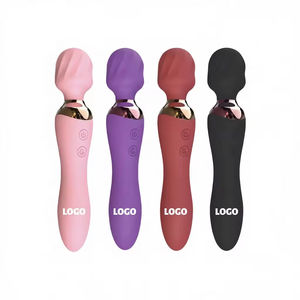 Masajeador Vibrador de 24 Frecuencias, Potente, Impermeable, Recargable, de Doble Cabeza, Vibradores, Juguetes Sexuales para Mujeres - Product Image 1