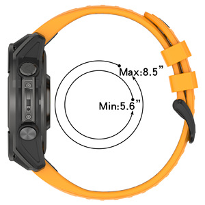 Bracelet en silicone souple Sport Quick-Fit 20 22 26mm pour Garmin <span class=keywords><strong>Fenix</strong></span> 8 <span class=keywords><strong>7X</strong></span> <span class=keywords><strong>7</strong></span> 7S 6X 5 6 6S Pro Tactix 8 Bracelet de remplacement pour montre intelligente - Product Image 5