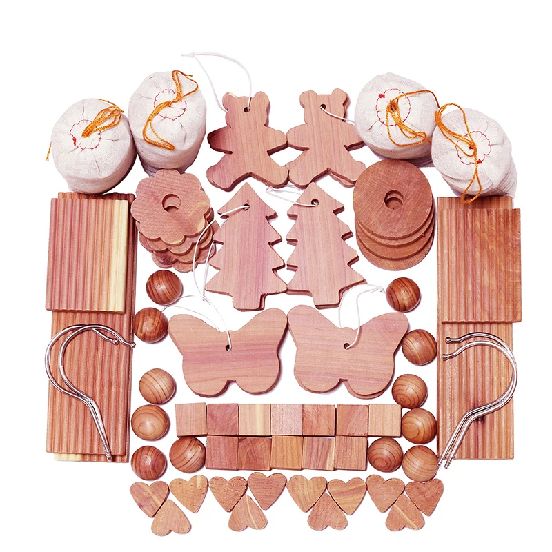 Клетки и ящики, репеллент моли, кольца из свежего кедра для вешалки, кедровые блоки