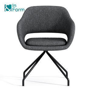 Reposabrazos de tela antidesgaste, patas de Metal fijas multiusos, diseñador de recepción, sala de espera, invitado, visitante, oficina, sillón de ocio - Product Image 1