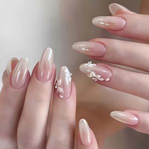 Perlas Haili Degradado Puro Deseo Hielo Transparente Frío Flor Pequeña Simple Hecho a Mano Uso <span class=keywords><strong>Manicura</strong></span> Venta al por Mayor - Product Image 2