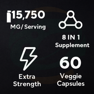 Suplemento de Shilajit com Musgo do Mar, Ashwagandha, Tongkat Ali - Cápsulas de Ácido Fúlvico Orgânico Puro do Himalaia - Product Image 4