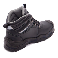 Botas de Seguridad de Cuero Nubuck Impermeables con Puntera de Material Compuesto, Calzado de Seguridad Industrial Antipinchazos, Calzado de Seguridad de Corte Medio con Suela de Goma PU
