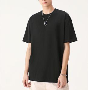 Nuovo OEM pesante 220 grammi di cotone di alta qualità a maglia a trasferimento termico stampa oversize t-Shirt da <span class=keywords><strong>uomo</strong></span> t-Shirt per <span class=keywords><strong>uomo</strong></span> - Product Image 2