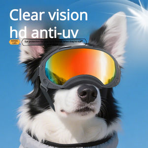 Lunettes de soleil écologiques à motif uni pour grands chiens, protection UV, coupe-vent, anti-sable, monture en TPU, verres en PC, utilisation toutes saisons - Product Image 3