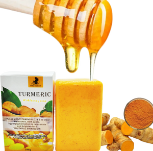 Tùy chỉnh tự nhiên hữu cơ tốt nhất nghệ mặt rửa da làm trắng thanh Xà phòng thanh toán bù trừ nhược điểm sáng nghệ xà phòng - Product Image 2