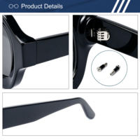Lunettes de soleil rondes surdimensionnées en acétate massif OEM, protection UV400 TAC, style rétro sculptural, unisexe, vente en gros