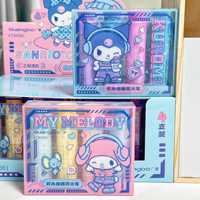 Série de peintures de dessins animés Guangbo, lot de 4 stylos surligneurs, boîte de stylos fluorescents multifonctionnels à haute esthétique pour la peinture et le marquage