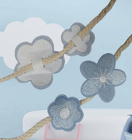 Nouvelles broderies florales en tissu pour baskets, accessoires de décoration pour lacets, patchs brodés en forme de marguerite
